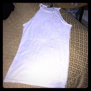 🌟Cream ribbed halter top